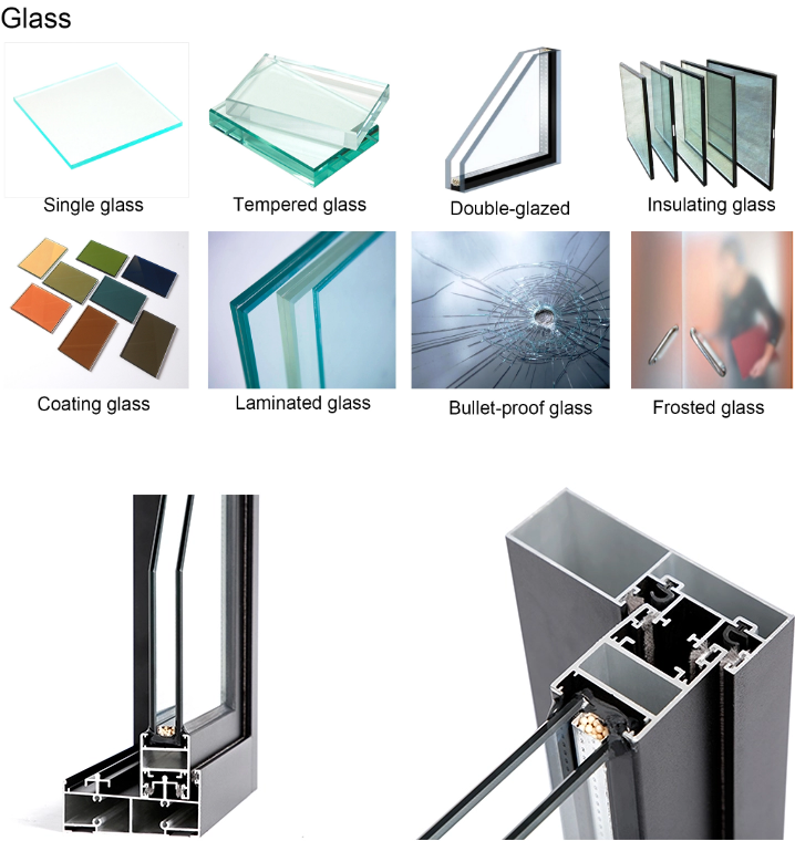 Soundproof Large Wood Philippines Frame Sliding Aluminum Glass Window Aluminum Window Sliding Window windows for Houses