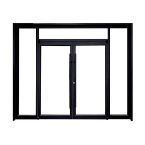 House Main Door Black Aluminium Profile Sliding Wardrobe Multi Sliding Front Door