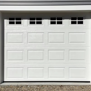 Modern Custom Color Aluminum Sectional Flip Over Electric Remote Control Automatic Garage Door for Villas Finished Surface