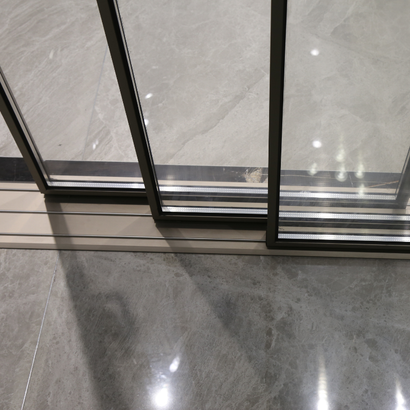 Hihaus Narrow Side Indoor Glass Sliding Doors Usa Certified Aluminum Sliding Door Track