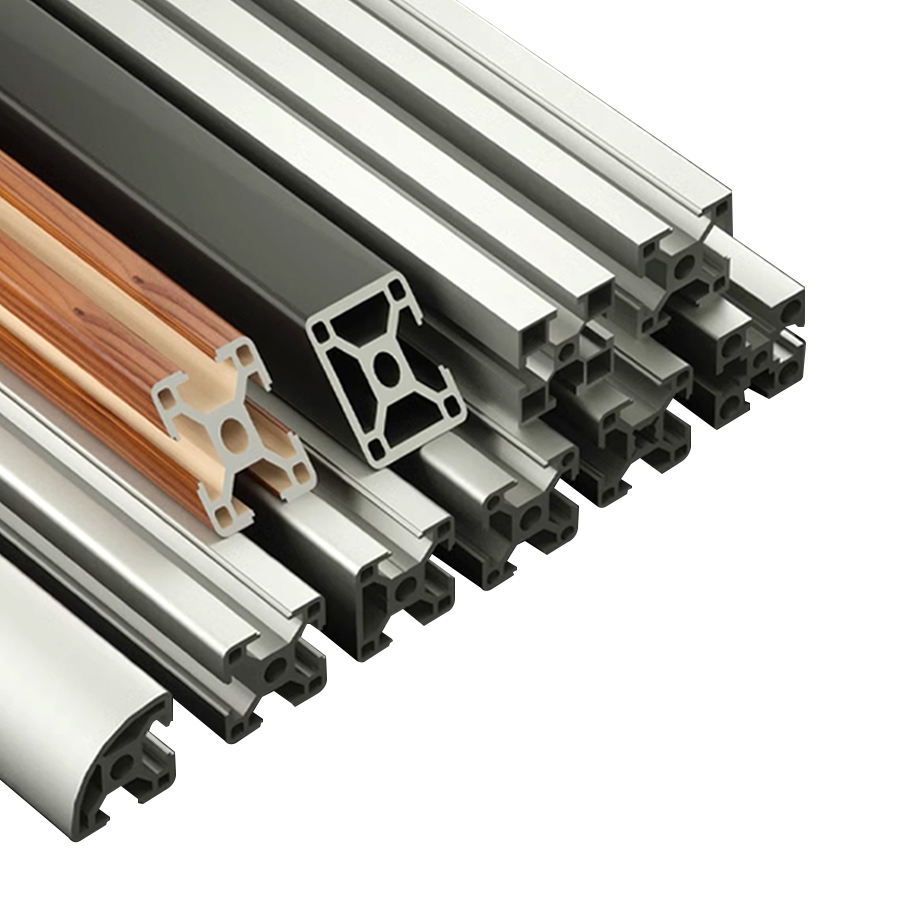 Hot 6000 Series Aluminum Profile Glass Bottom Slim Frame For Windproof Sliding Door Custom Cut Windows &amp; Doors