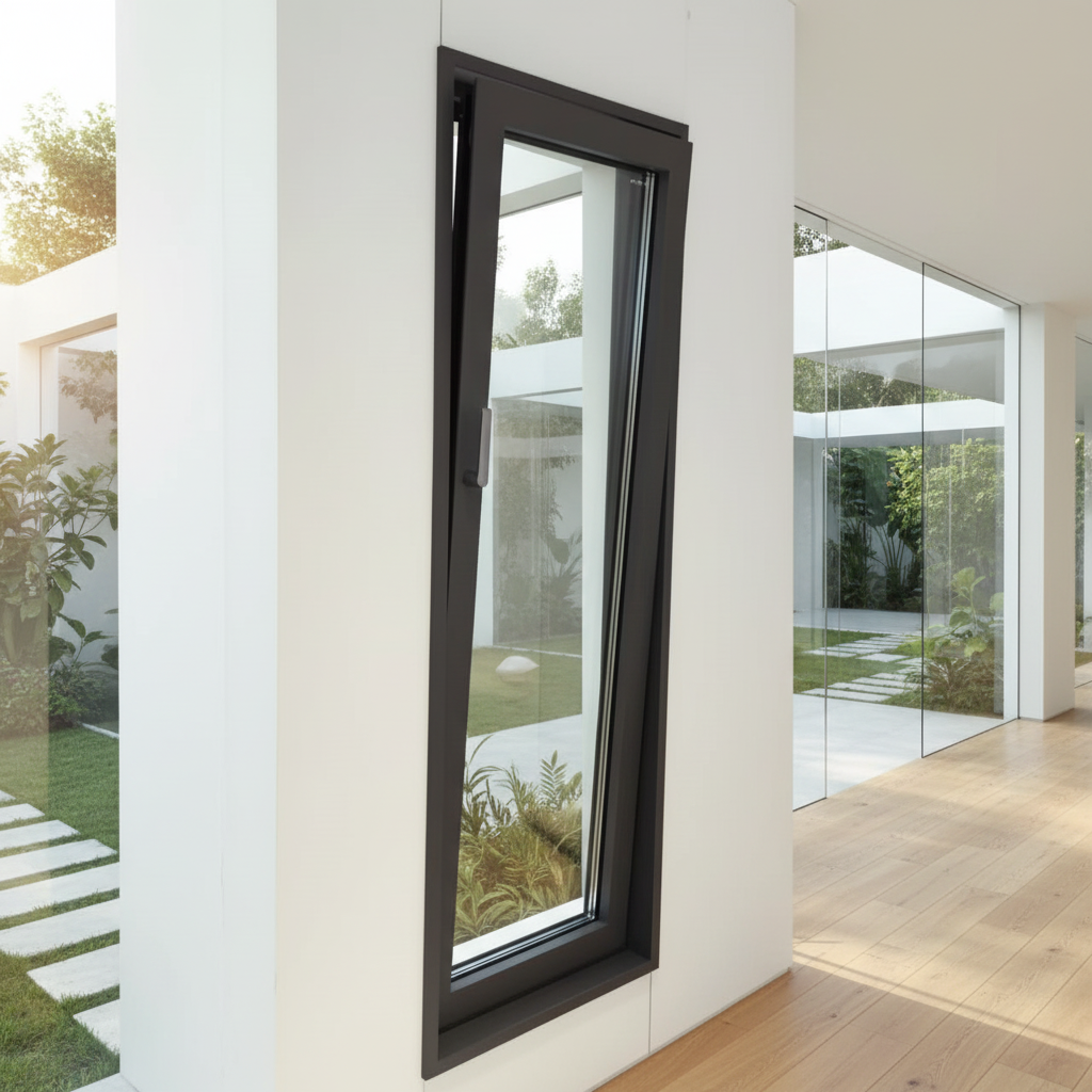 Modern Thermal Break Heat Insulation Double Toughened Glass Picture Window Side Hung Casement Hopper Tilt Turn Design