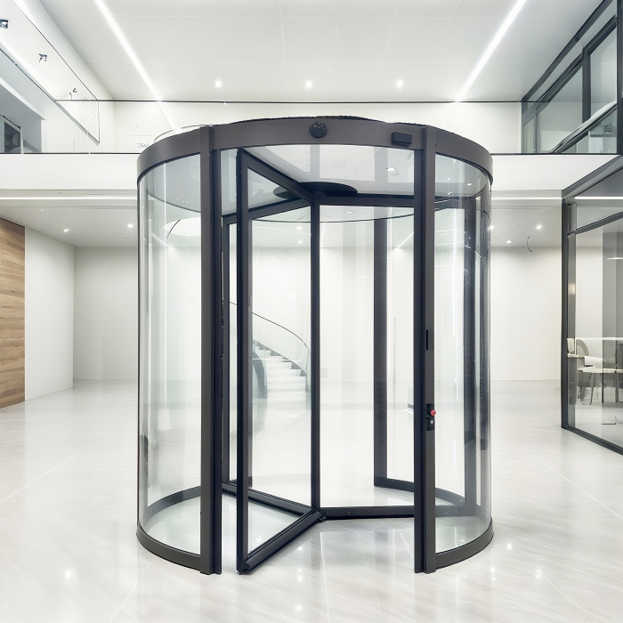 Modern Style Mall Main Entrance Doors Aluminum Revolving Doors