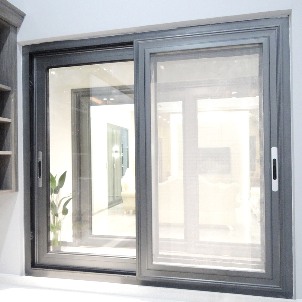 WANJIA Homes and Container House Aluminium Windows and Doors Low Cost From China Black Waterproof Customized Glass Frame Style