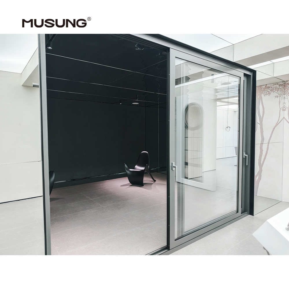 Large Sliding Glass Doors for Patio Aluminum Frame Thermal Insulation Double Glass Sliding Doors