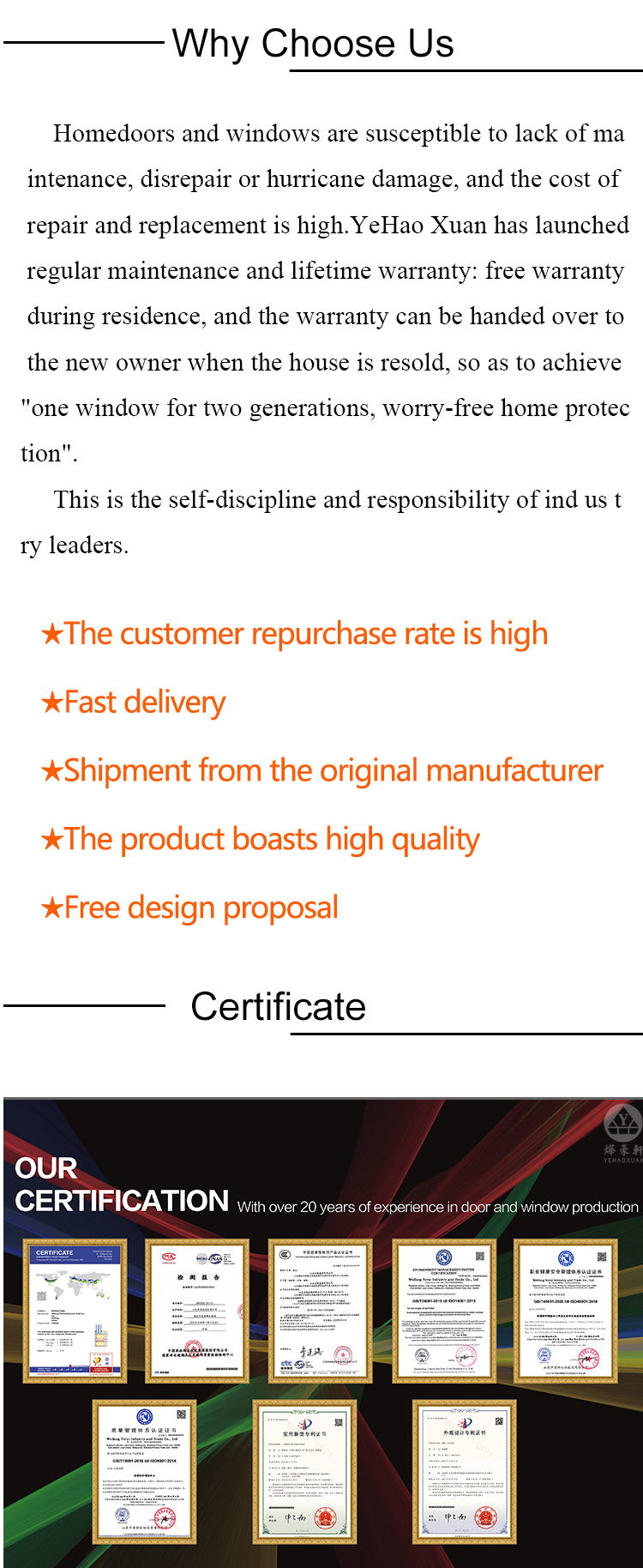 Quality and Compliance Certifications