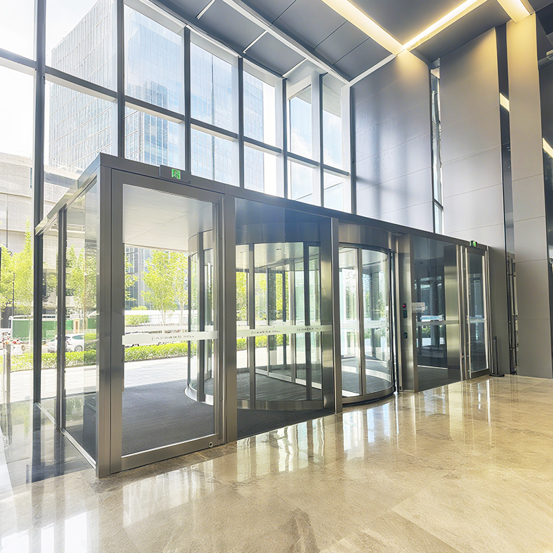 Modern Style Mall Main Entrance Doors Aluminum Revolving Doors