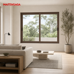 New Arrival Thermal Break Aluminum Sliding Window Triple Glazed Soundproof Custom Size Available for Villa Apartment