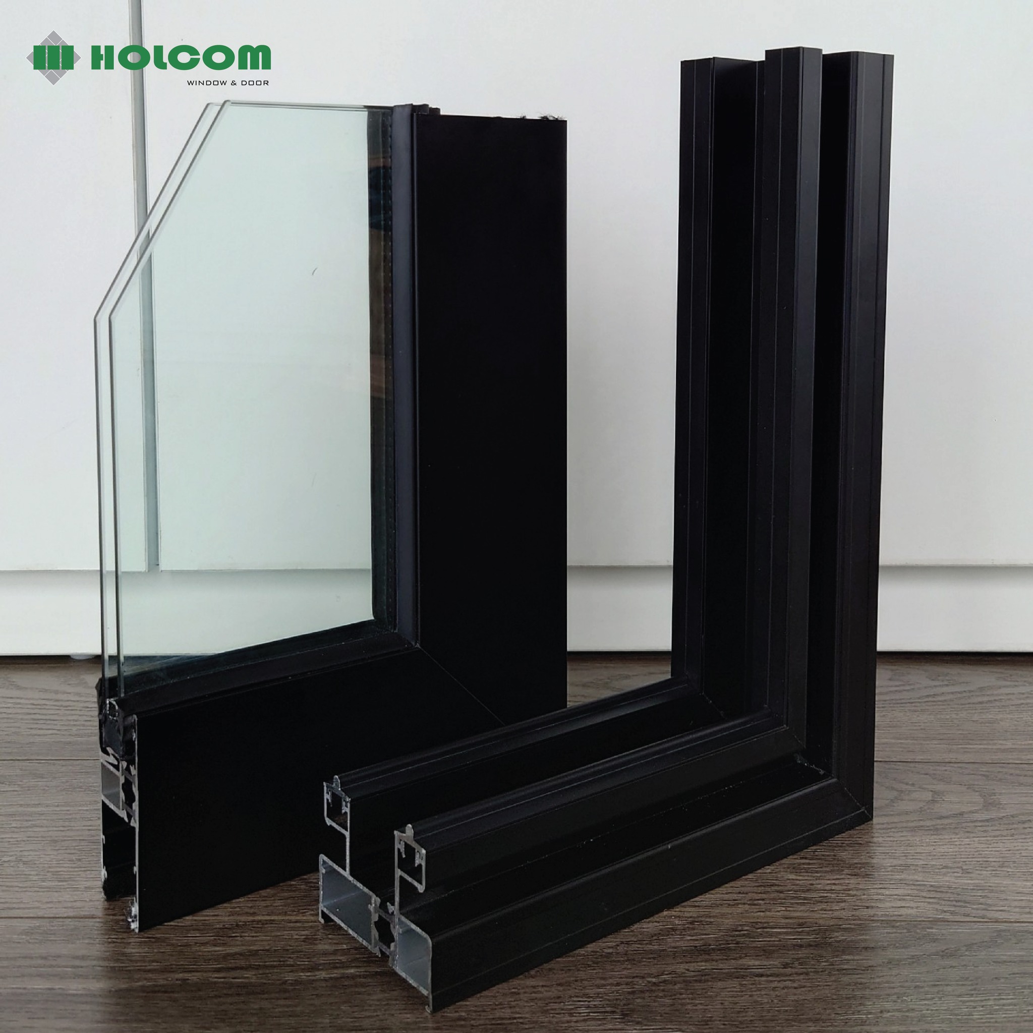 Modern Aluminum Glass Sliding Door Finished Surface for Apartments Garages Living Room Wine Cellar Dining Office Buildings
