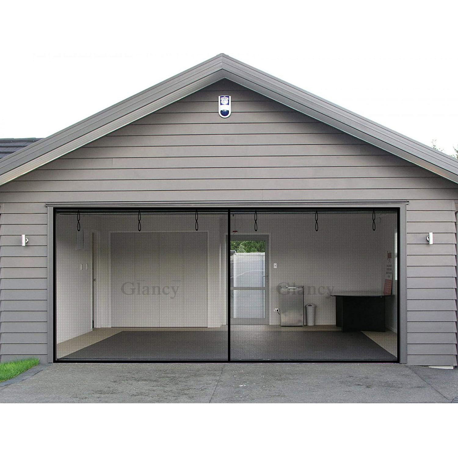 American Thermal Break Customized Full Board Sectional Aluminum Glass Panel Automatic Garage Doors