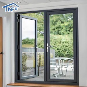 Customized Casement Glass Aluminum Door Villa Exterior Patio Swing Doors French Door