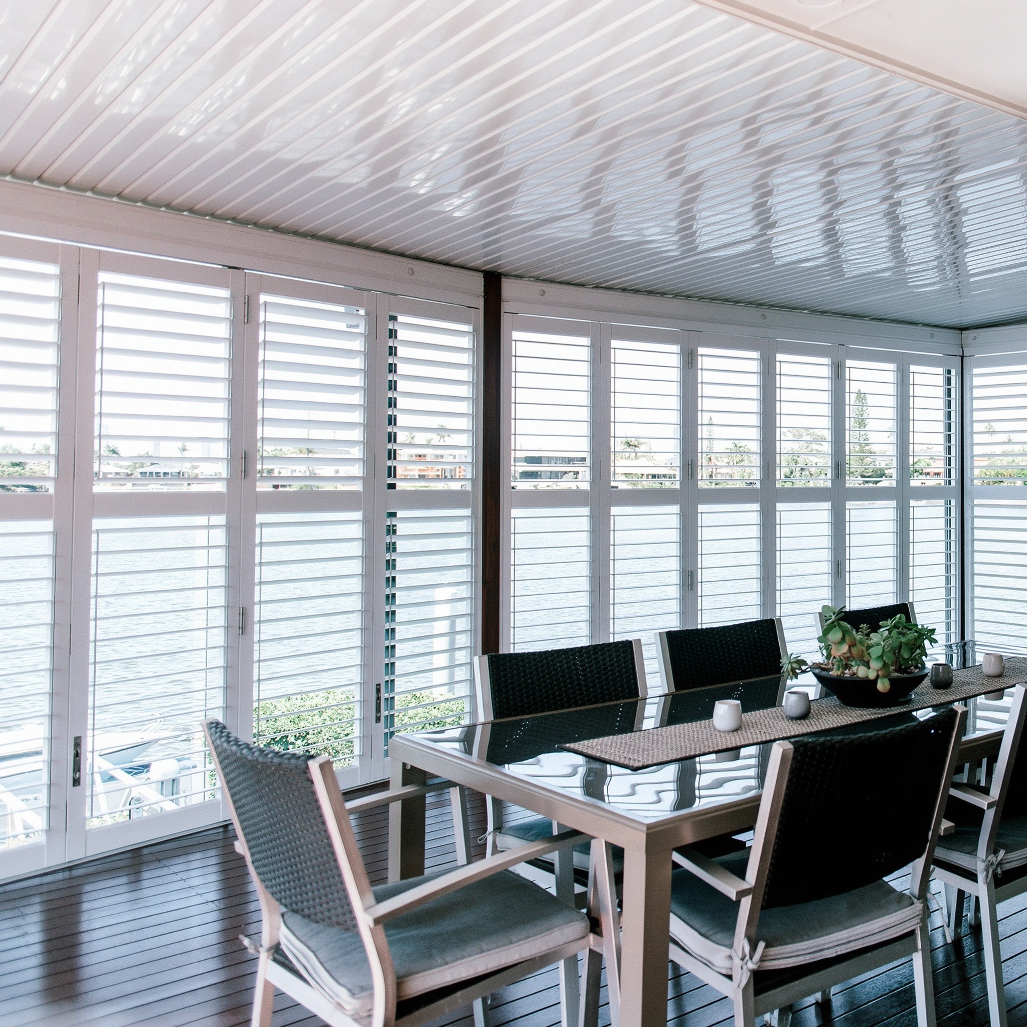 Wholesale Heavy Duty Aluminum Folding Louver Doors Exterior Sunshade Bi-fold Shutter System for Luxury Villa Renovation Projects