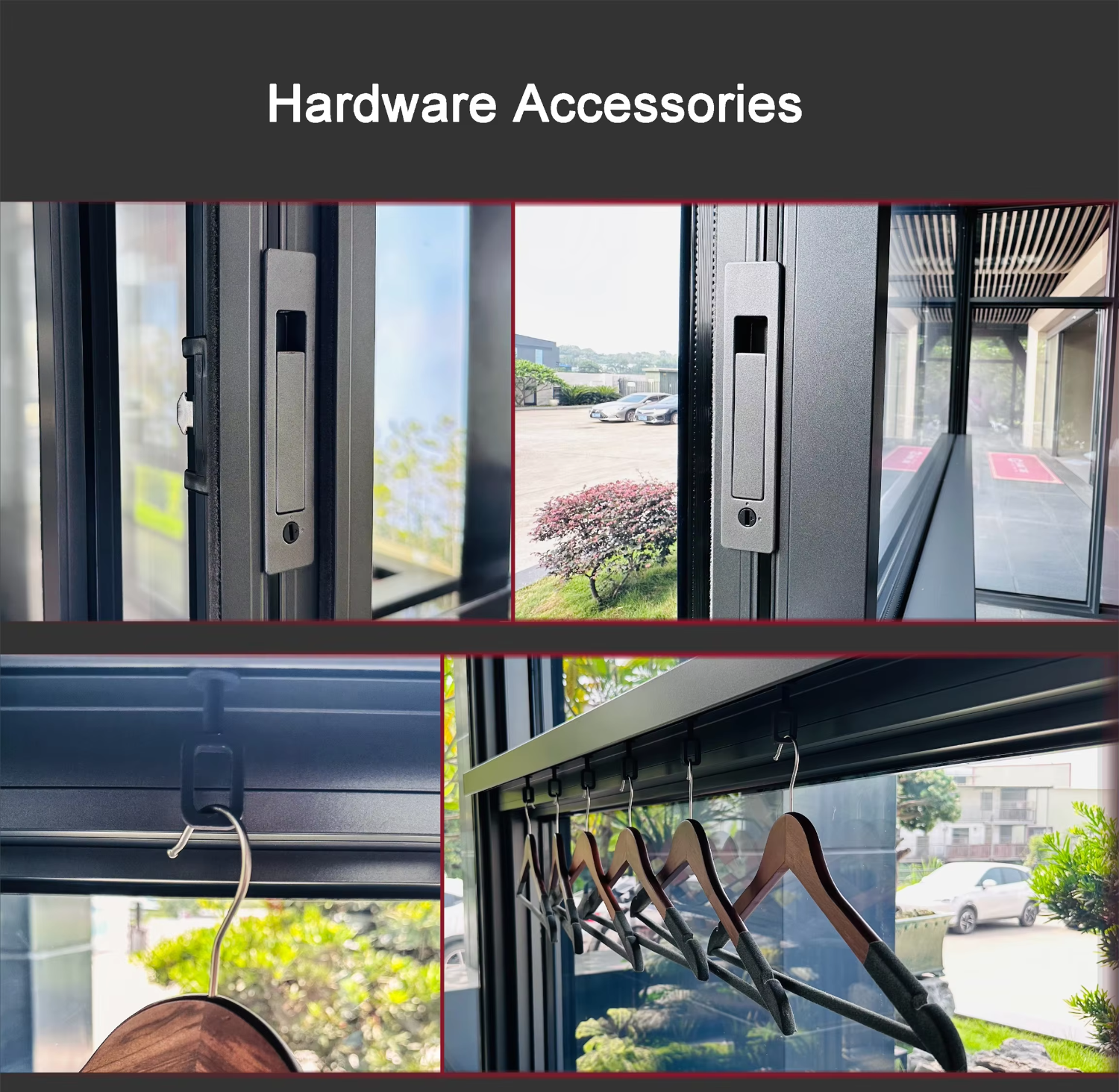 Thermal Break Modern Horizontal Aluminium Windows and Doors with 2.0mm Frame Multi Panel Folding for Kitchen Villa Patio Shop