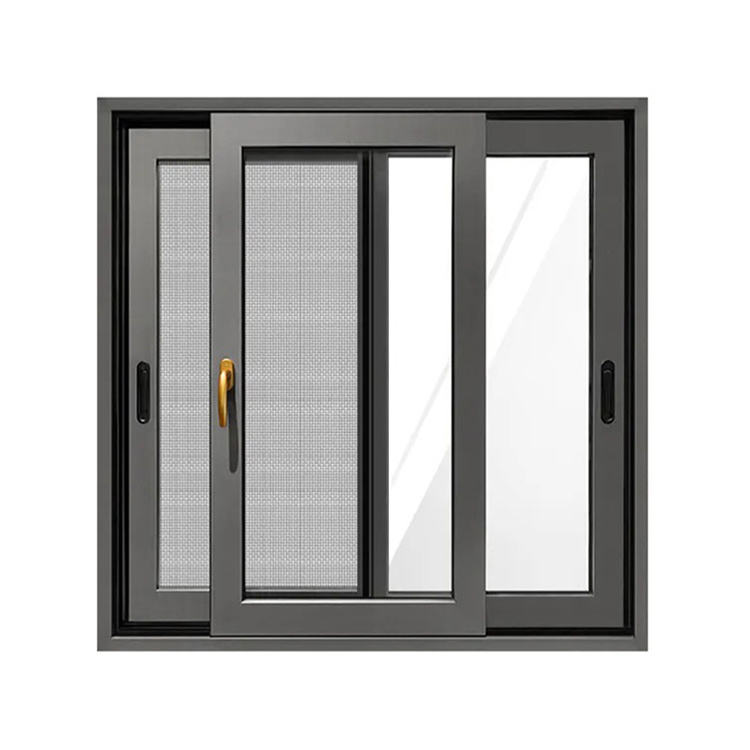 Aluminum Alloy Automatic Sliding Door Window Stainless Steel Mosquito Net Heat Insulation High Qualified House Bathroom Kitchen