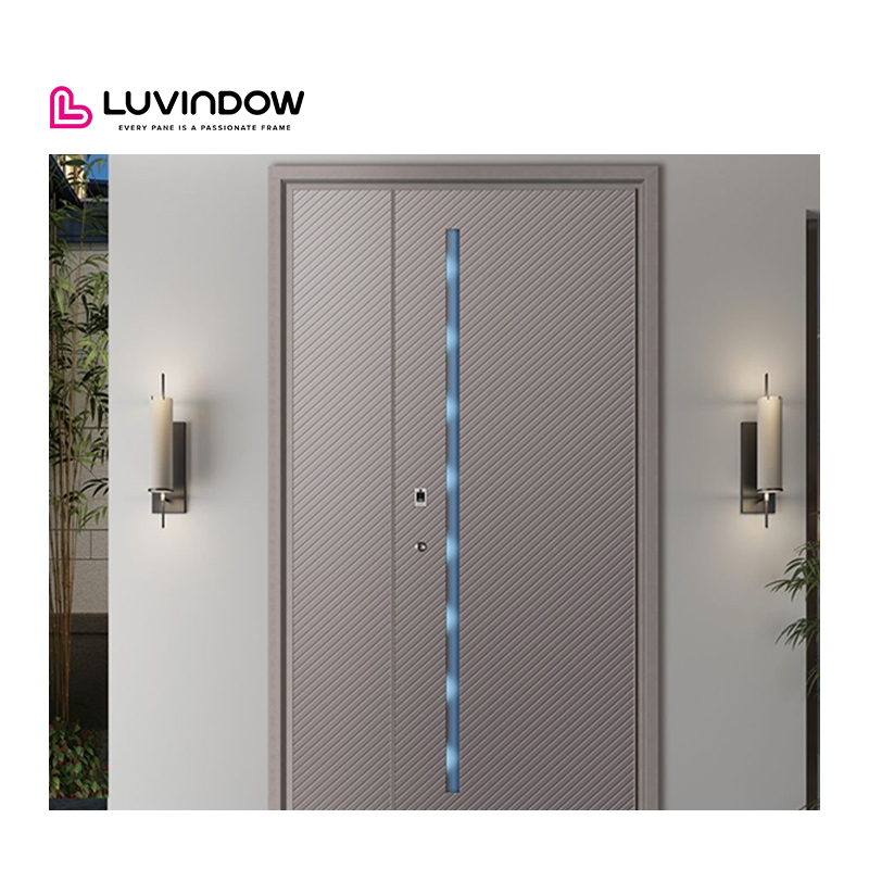 Modern Large Exterior Aluminium Pivot Front Entry Door Waterproof Spring Design For Outdoor Use