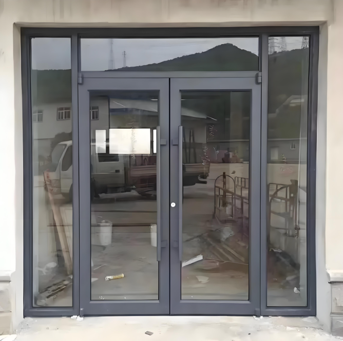Commercial Aluminium Smart Glass Storefront Door Exterior Doors For Commercial Buildings Hurricane Impact Storefront Glass Doors