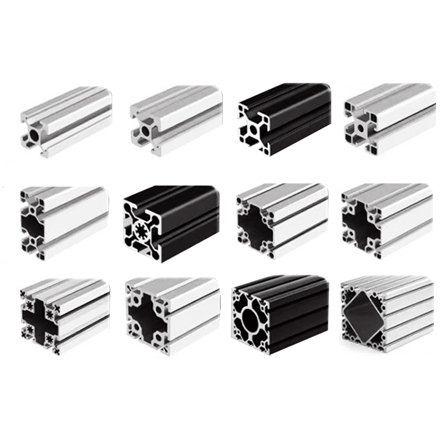 Hot 6000 Series Aluminum Profile Glass Bottom Slim Frame For Windproof Sliding Door Custom Cut Windows &amp; Doors