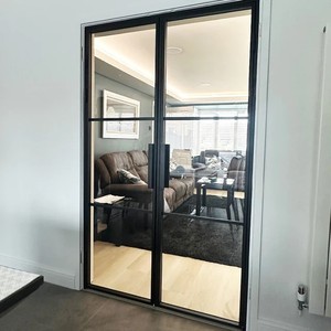 Standard Certified Modern Aluminum Glass Fire Door Finished Surface for Hotels Hospitals Outdoor Use Commercial Fire Prevention