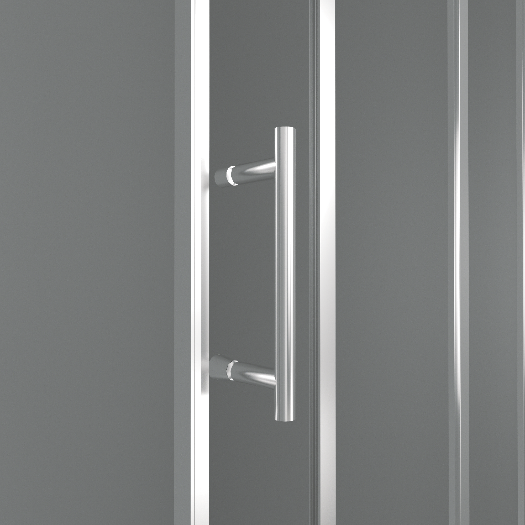 Single Handle Aluminum Frame Tempered Glass Sliding Shower Door