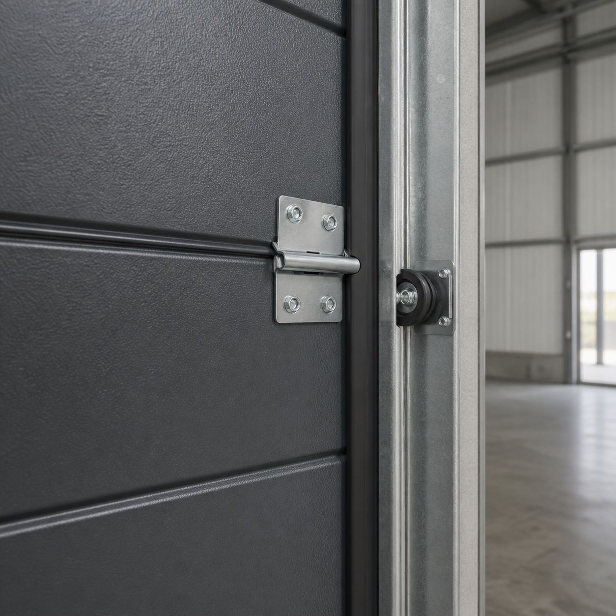 Insulated Industrial Anti-Theft Sectional Garage Door For Outdoor Use