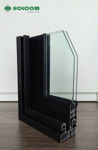 Modern Aluminum Glass Sliding Door Finished Surface for Apartments Garages Living Room Wine Cellar Dining Office Buildings