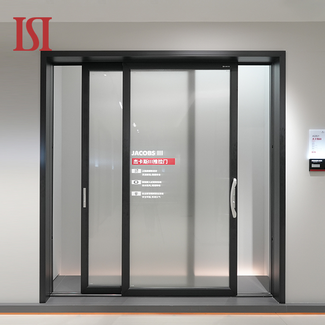 Modern Double Glass Waterproof Aluminium Sliding Entry Door for Interior for Bedroom Kitchen Living Room Wine Cellar Hospital