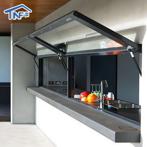 Aluminium Gas Strut Pass Through Kitchen Bar Awning Window