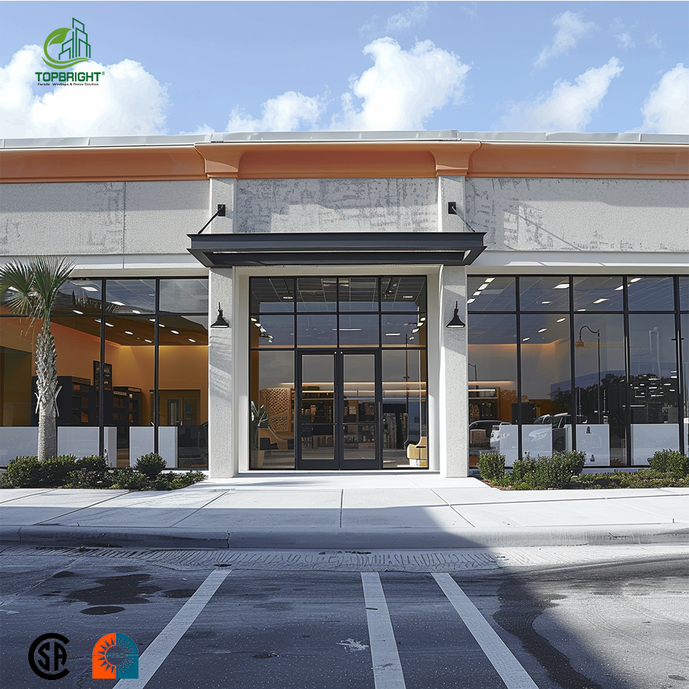 Commercial Swing Door Installation View