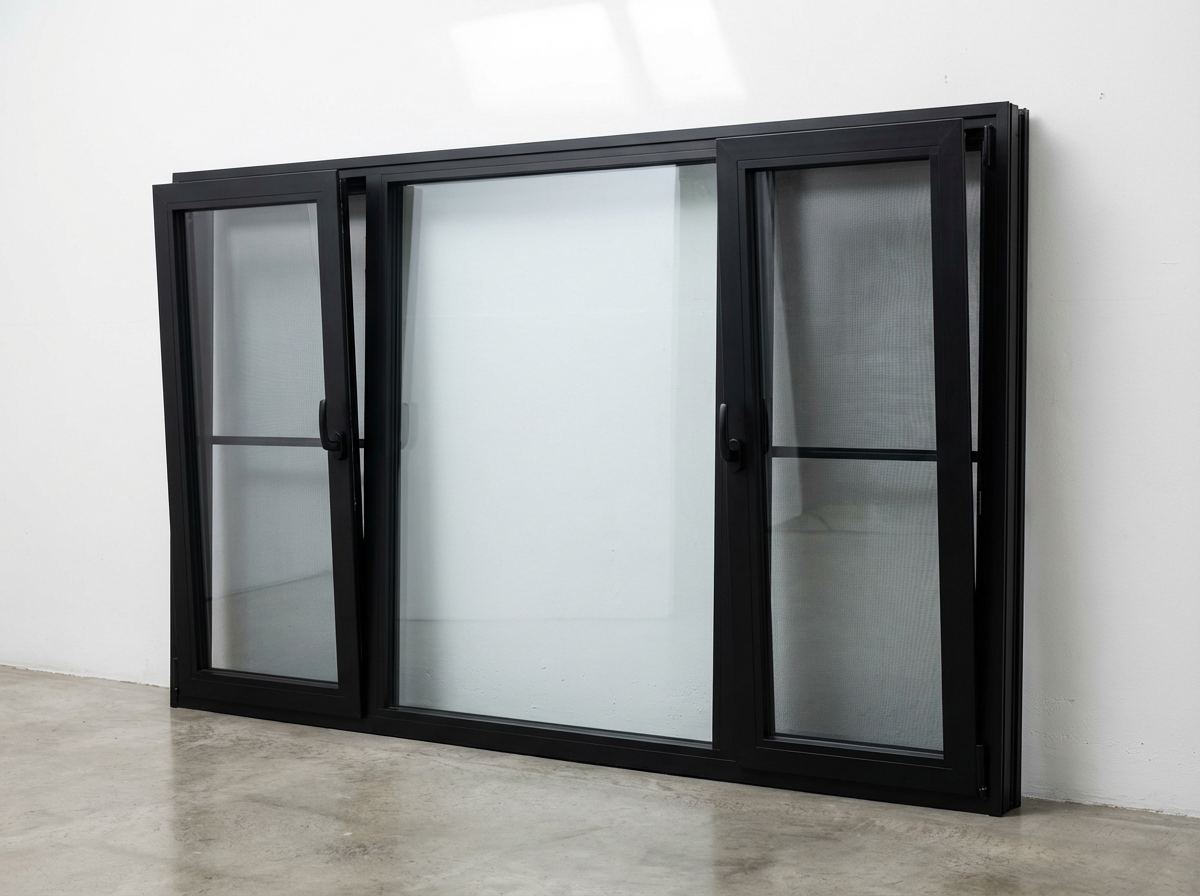 Premium Quality Eco Friendly High Strength Aluminum windows Easy Installation Invert Inside Window With Screen Window
