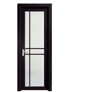 Bath Room Door Glass Apartment White Double Glass Casement Aluminium Door Type
