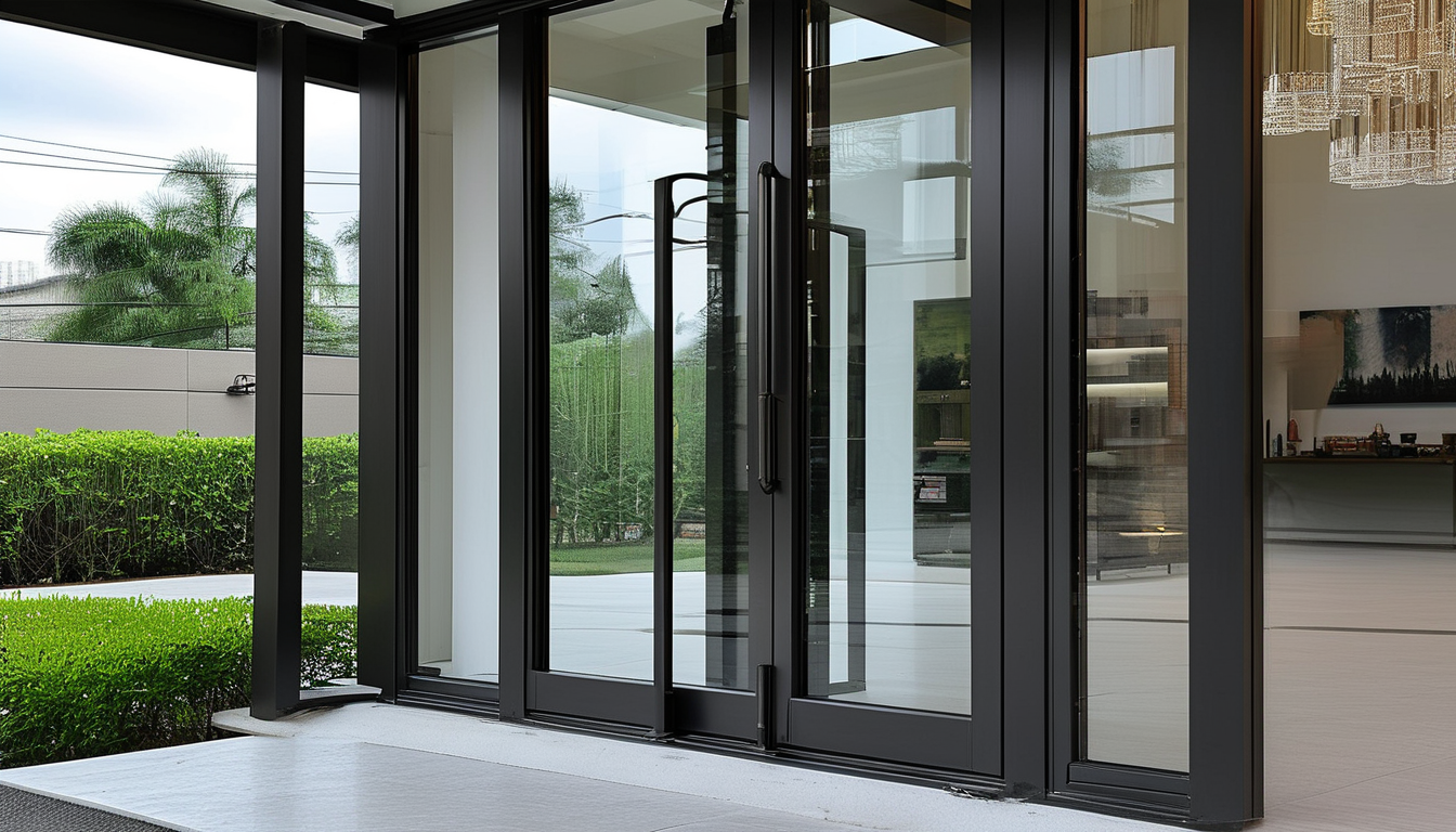 Aluminum Glass Entry Door Manufacturer