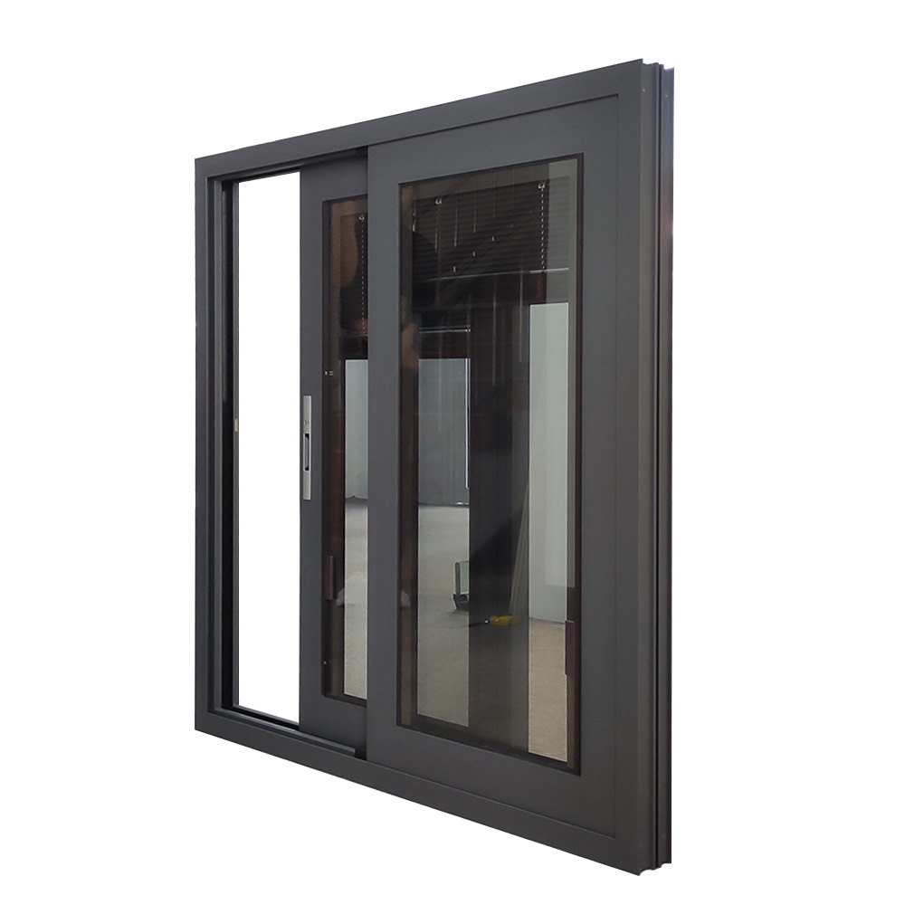 Aluminium Sliding Window Double Glazed windows with Inserted Blinds
