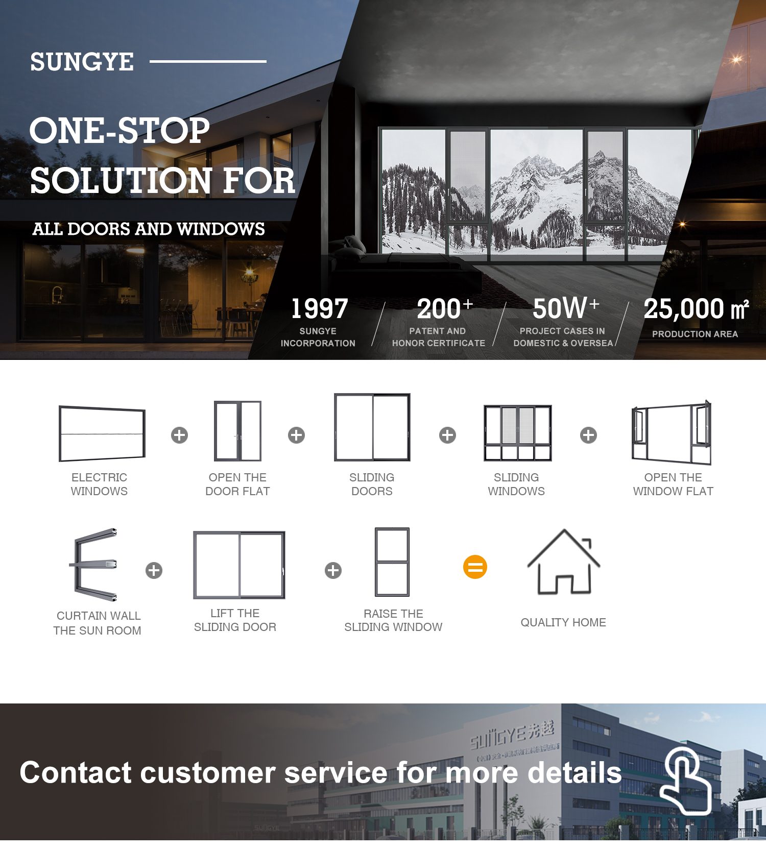 SUNGYE Intelligent Electric Retractable Window