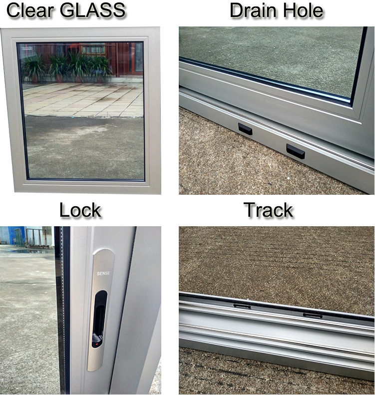 Soundproof Large Wood Philippines Frame Sliding Aluminum Glass Window Aluminum Window Sliding Window windows for Houses