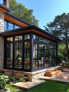 Double Glazed Aluminium Glass Sunroom Sliding Doors