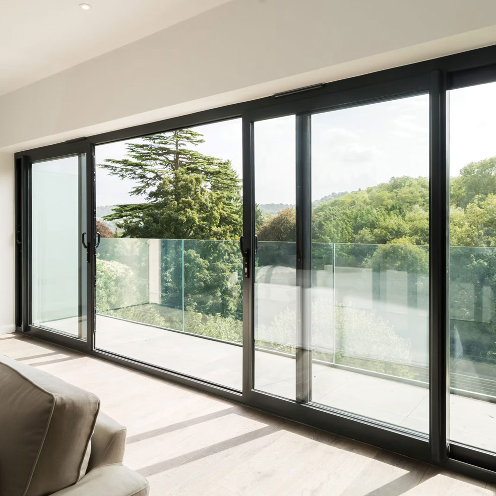 Heavy Duty Thermal Break Aluminum Lift and Slide Door Max 500kg Per Panel Load Bearing Lifting Sliding Custom Size Color Energy
