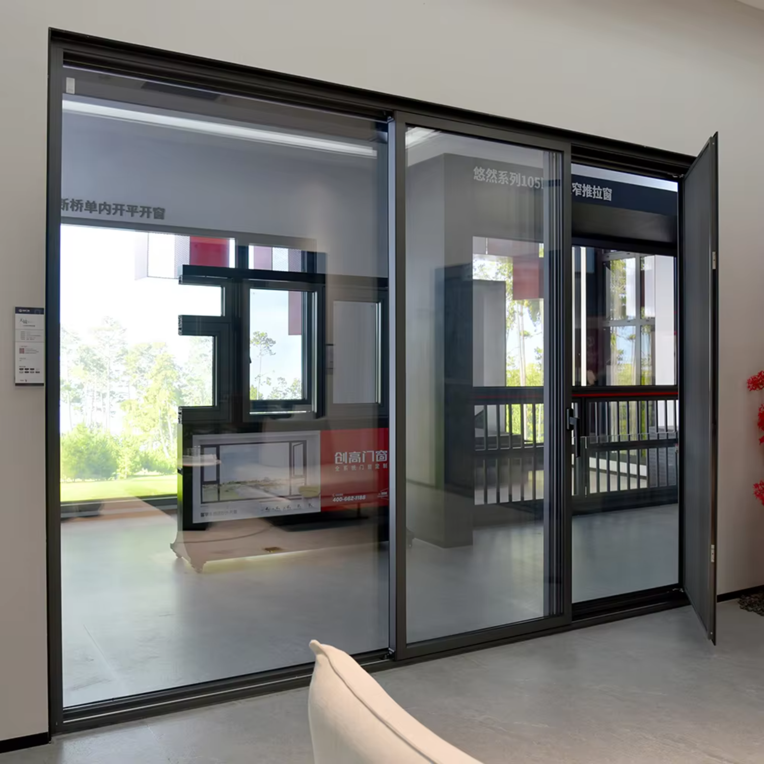 Side Pressure Sealing Soundproof Double Glazed Aluminum Sliding Windows Soundproof Sliding Aluminium Window