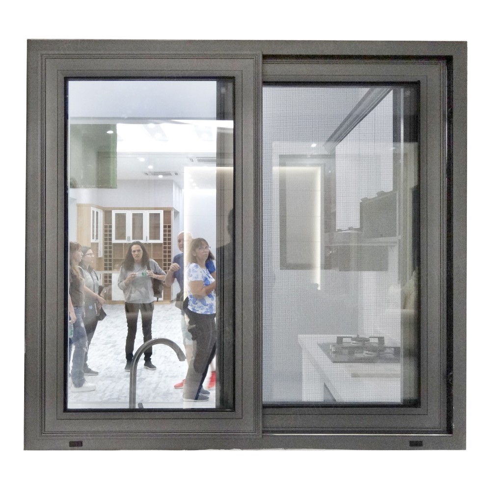 WANJIA Homes and Container House Aluminium Windows and Doors Low Cost From China Black Waterproof Customized Glass Frame Style