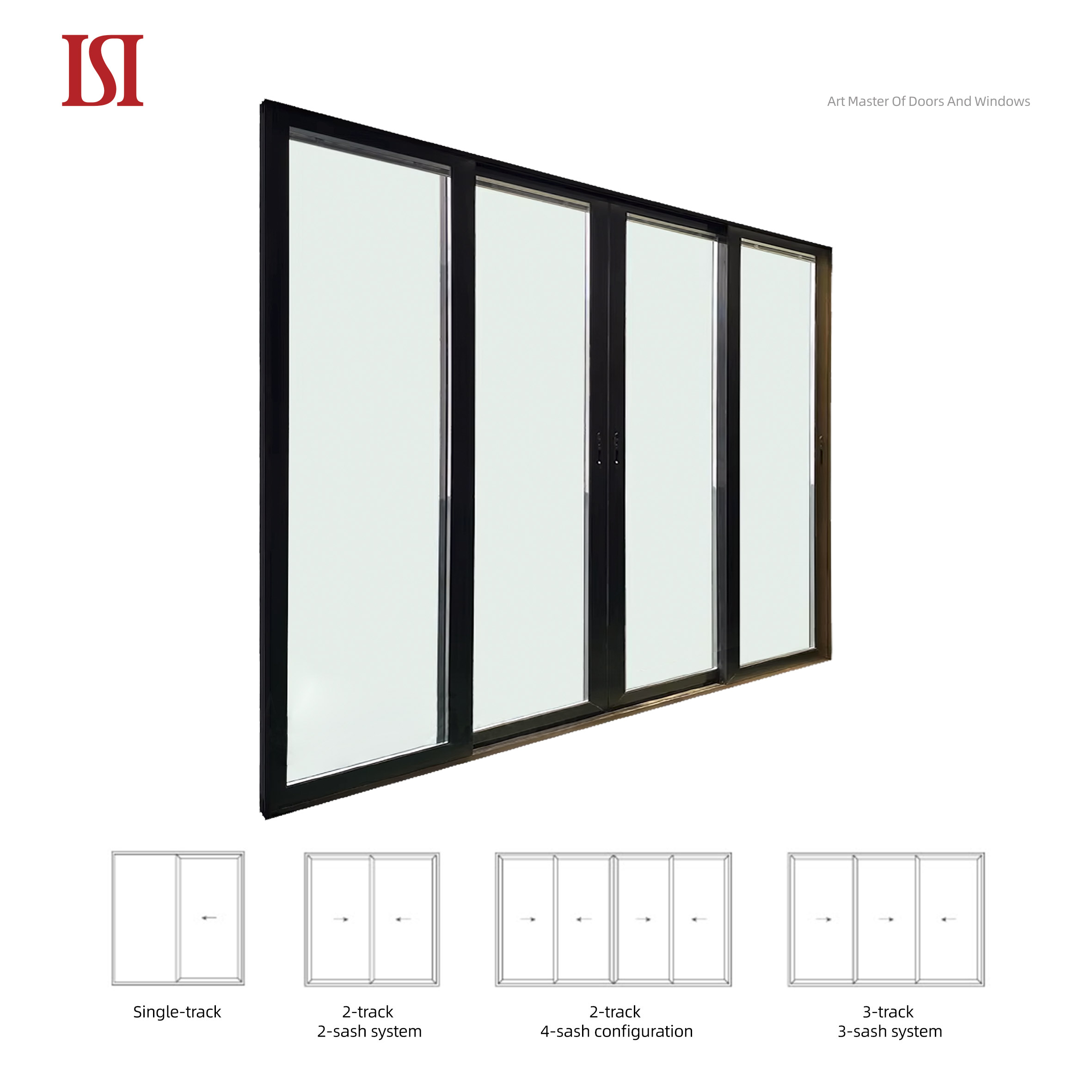 Modern Double Glass Waterproof Aluminium Sliding Entry Door for Interior for Bedroom Kitchen Living Room Wine Cellar Hospital