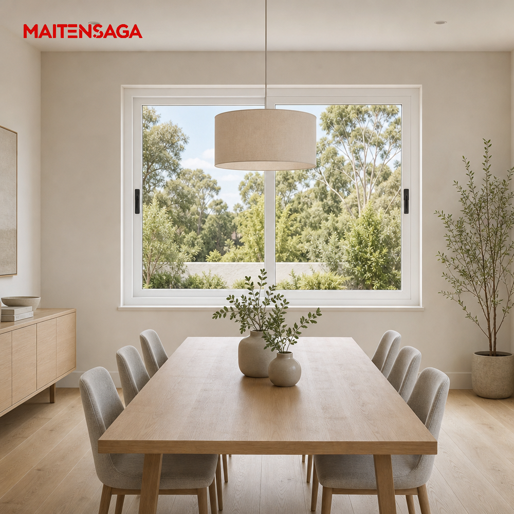 New Arrival Thermal Break Aluminum Sliding Window Triple Glazed Soundproof Custom Size Available for Villa Apartment