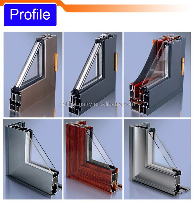 Factory Price Aluminum Half Glass Door Design Bathroom Entry Doors
