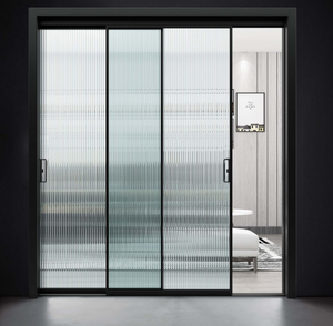 Narrow Frame Sliding Glass Door with Heavy Roller