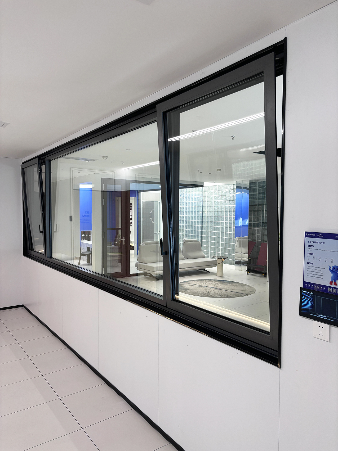 Fuson Aluminum Alloy Drift Bay Windows Flat Opening Inner Inverted Drift Soundproof Glass System Broken Bridge Sliding Window
