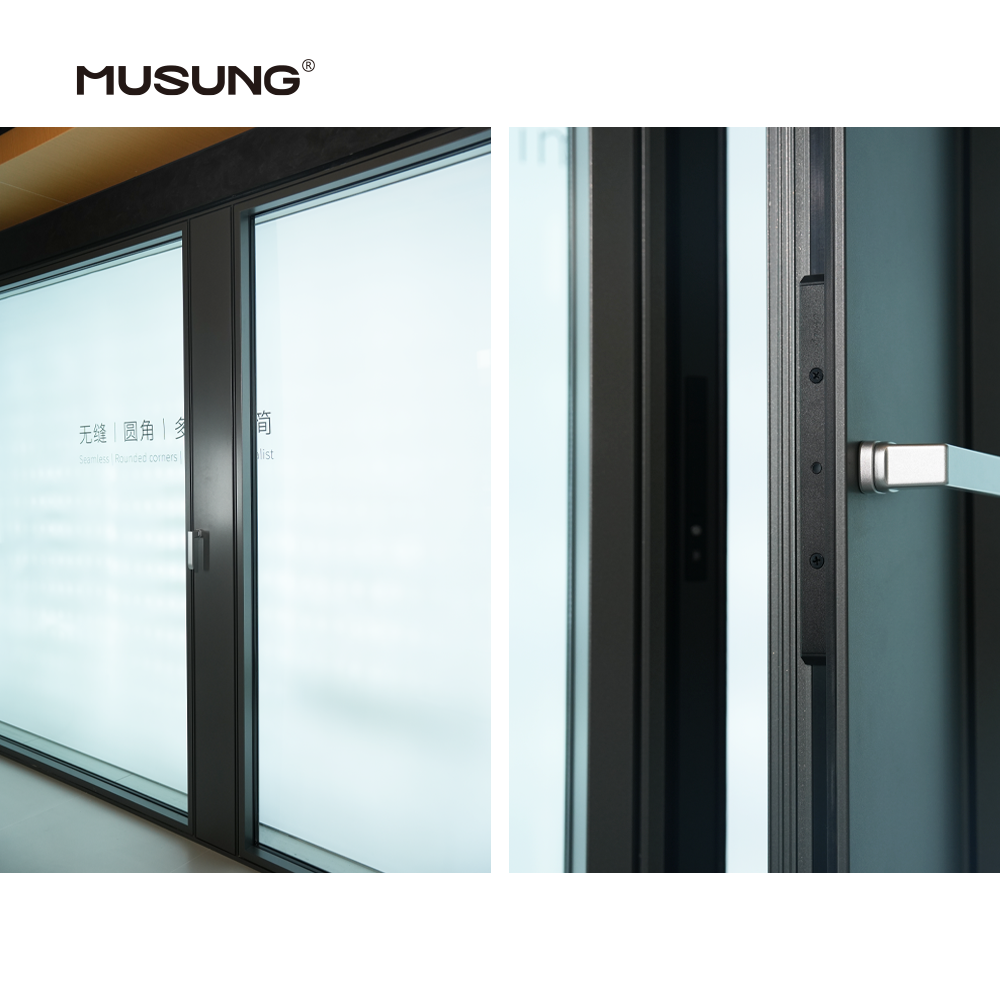 Hurricane Impact-Resistant and Anti-Theft Inward-opening Micro-ventilation Aluminum with Tempered Glass Window