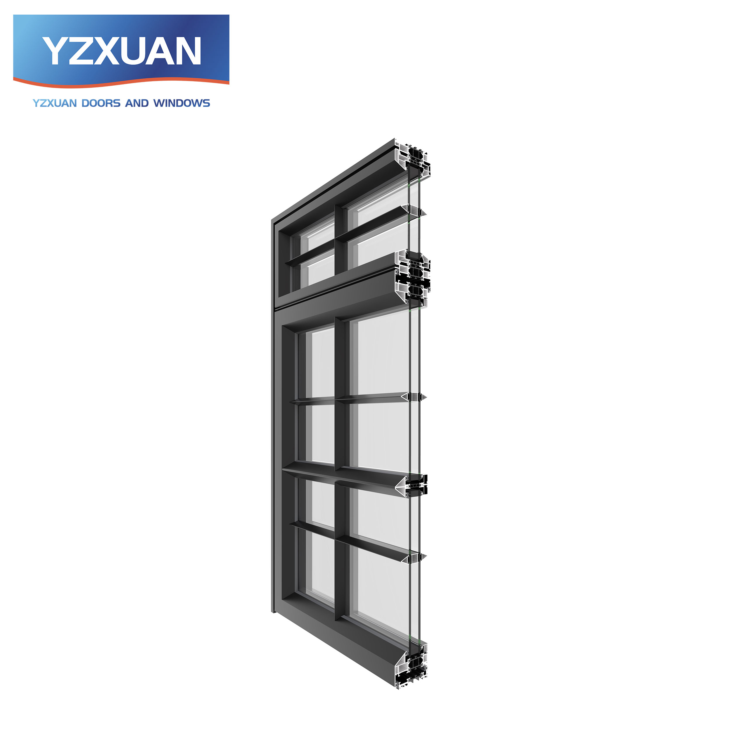 Aluminum Alloy Glass Swing Door Medieval Modern Style Heat Insulated Waterproof Sound Insulation Retro Manual Door for Hotel