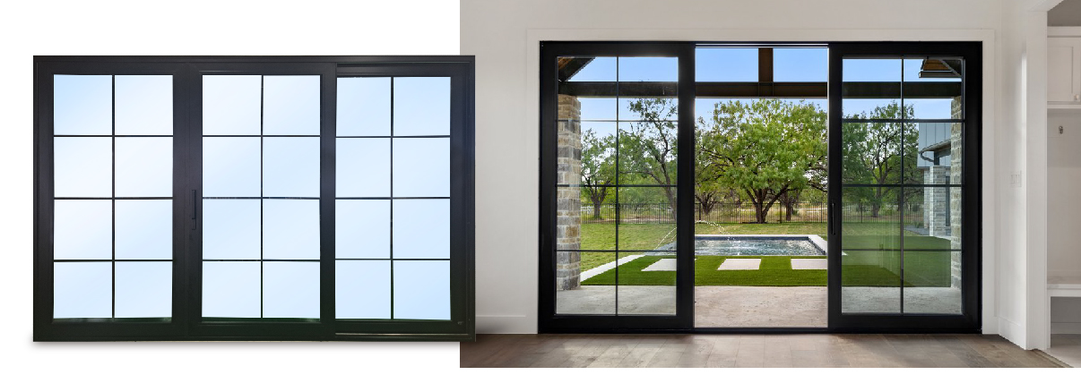 Lift and Slide Doors Interior View