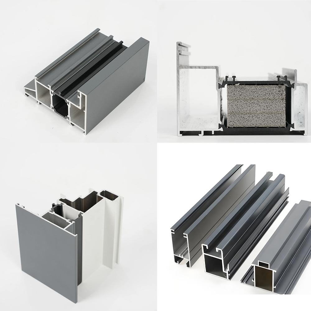 Custom 6063-T5 Architectural Thermal Break Aluminum Frame Profiles For Casement Doors And Windows, Greenhouse, Curtain Wall