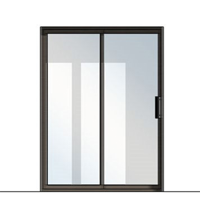 House Main Door Black Aluminium Profile Sliding Wardrobe Multi Sliding Front Door