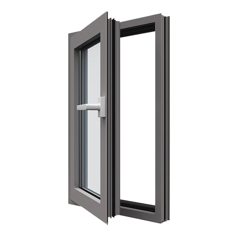 Double Glazed Thermal Insulated Aluminium Casement Windows Storm Impact Resistant Glass Window