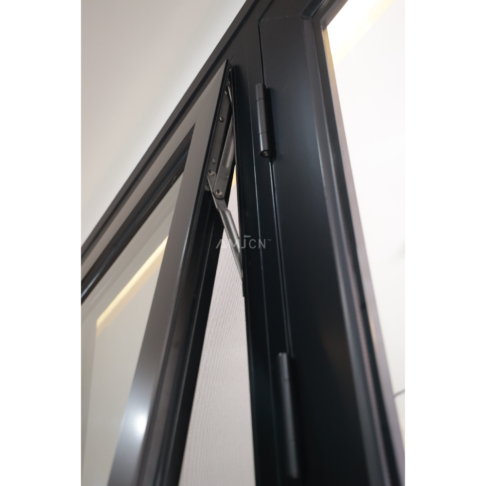 Residential AMJ Aluminum Awning Window for Hotels Hospitals Apartments Bedrooms Schools Low Price Outdoor